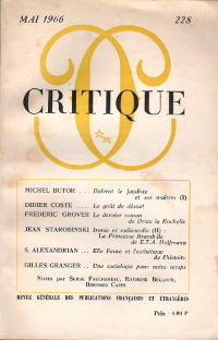 Revue Critique 1966