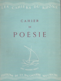 Cahier du Rhne - Avril 1942 - Cahier de Posie