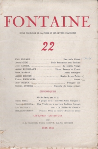 Revue Fontaine N 22 - Juin 1942