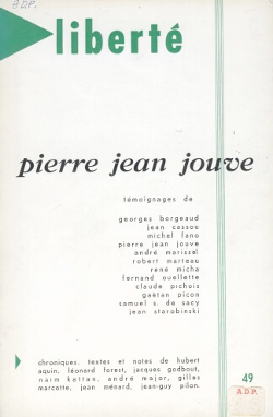 Revue Libert N 49 - Montral - Pierre Jean Jouve - Janvier-Fvrier 1967