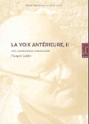 François Lallier - La Voix antérieure - Couverture