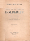 Hlderlin traduit par Jouve et Klossowski - Fourcade - 1930