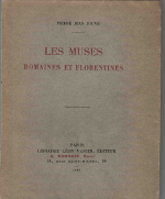 Jouve 1909 Muses romaines et florentines - Couverture
