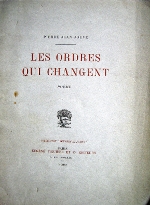 Jouve 1909 Les Ordres qui changent - Couverture