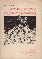 /Jouve 1916 Poeme contre le grand crime-Couverture