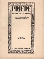 Jouve 1924 Priere-Couverture