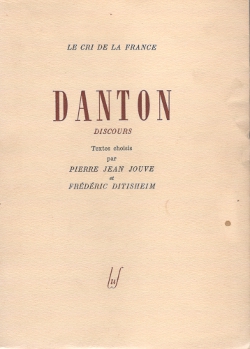 Danton - Discours - Jouve et Ditisheim - LUF - Septembre 1944