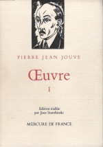 Jouve
                      - Oeuvre I - 1987