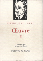 Jouve - Oeuvre II - Mercure 1987