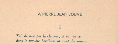 Pierre Emmanuel - Jour de Colère - A Pierre Jean Jouve